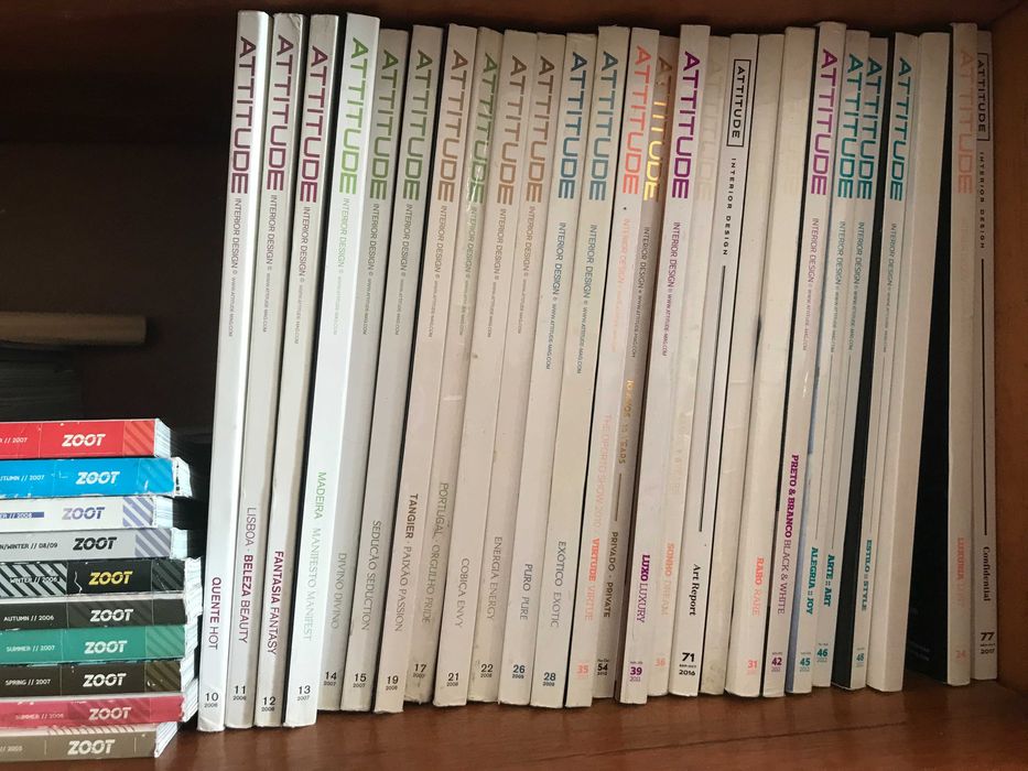 Revistas de decoração Attitude em muito bom estado