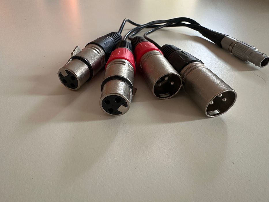 Cabo Breakout Áudio Profissional Lemo 10-Pin para 4x XLR