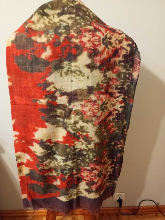 John Lewis Piękny duży wełniany szal rozm. 190x92