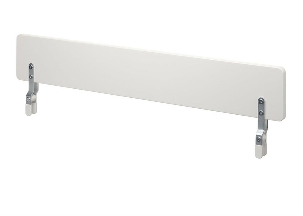 Cama solteita criança IKEA, colchao, barra de segurança