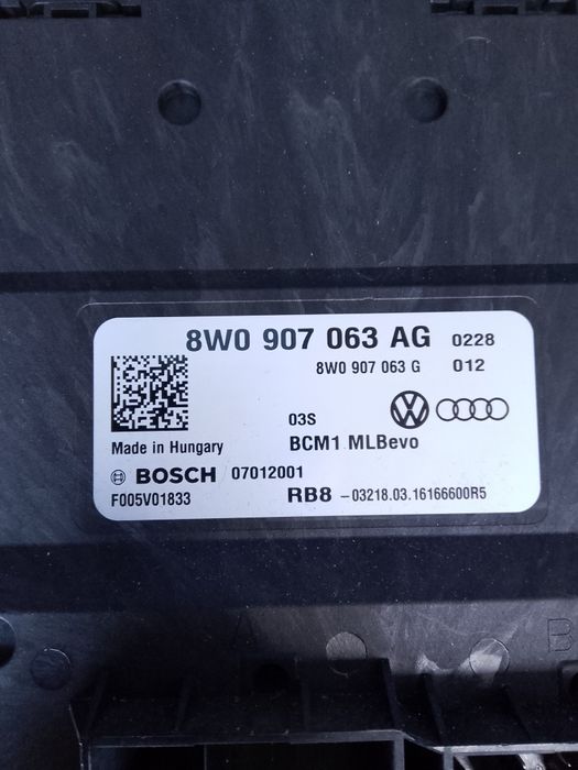 Moduł komfortu bcm1 audi a4 b9 8w0.907.063ag