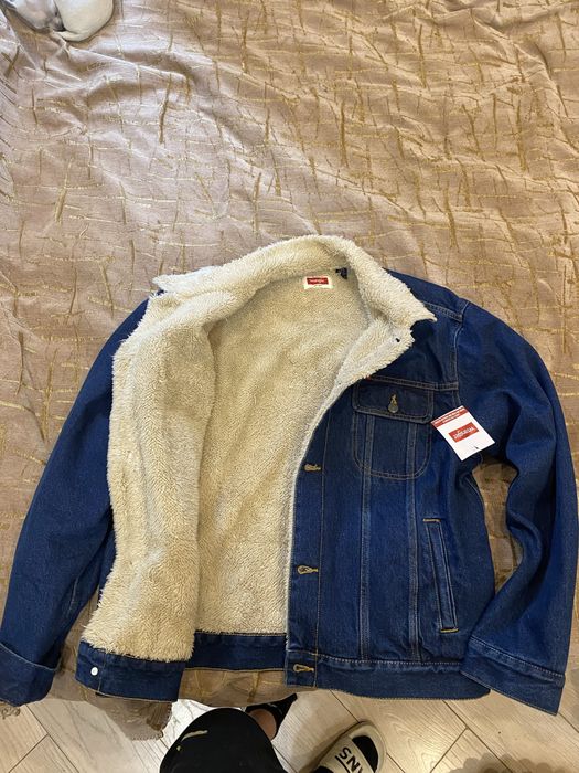 Джинсова куртка Wrangler на підкладці - Stonewash L (GJSL1ST)