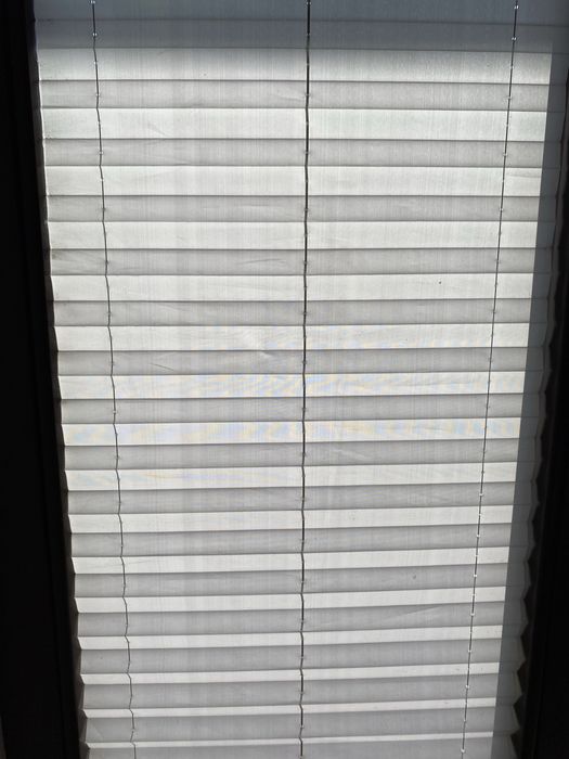 Plisy okienne szare jasne - 3 sztuki