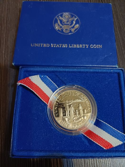 Moneta half dolar 1986