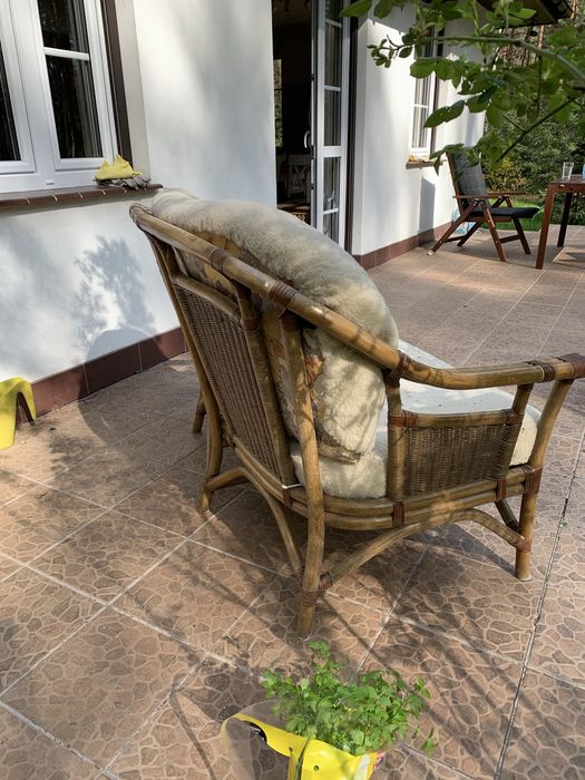 Sofa kanapa 2/3 osobowa drewniana ogrodowa nie z marketu