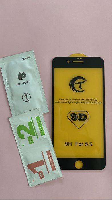 Захисне скло 9 D на iphone 7+/ 8+