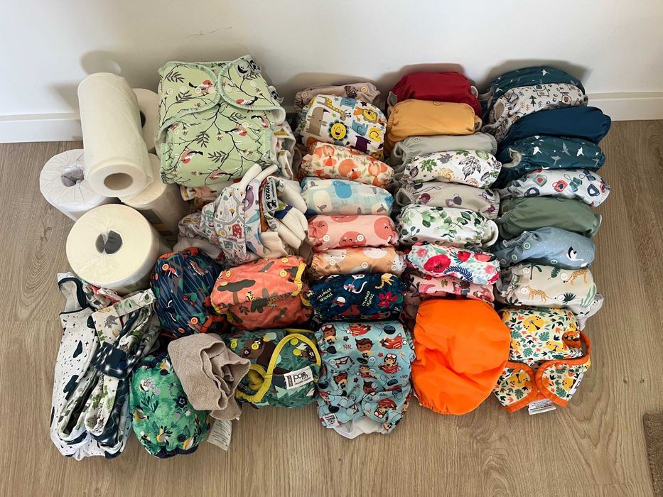 Conjunto fraldas reutilizáveis completo
