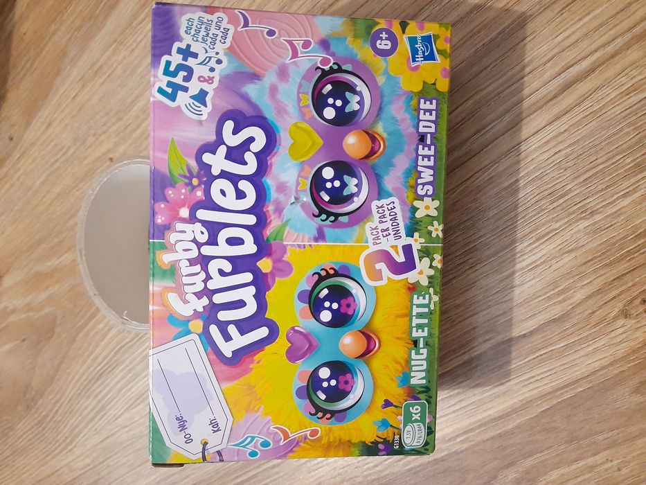 Furby Furblets Фербі набір 2 іграшки міні-друзі Наг-Етті та Світ-Ді, інтерактивні , електронні плюшеві іграшки, різнокольорові.