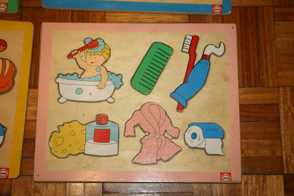 Conjunto 4 Puzzles Madeira da Educa