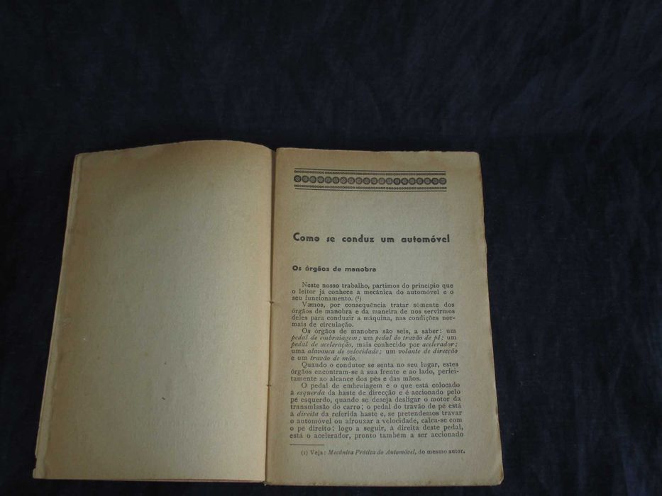 Livro Como se conduz um Automóvel Charles Gouraud