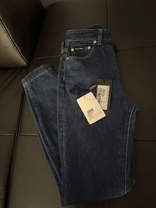 Dolce & Gabbana jeansy granatowe