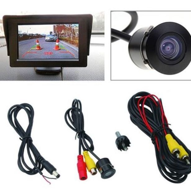 Camera redonda traseira