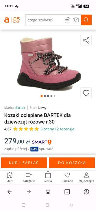 Śniegowce kozaczki Bartek 24 jak nowe