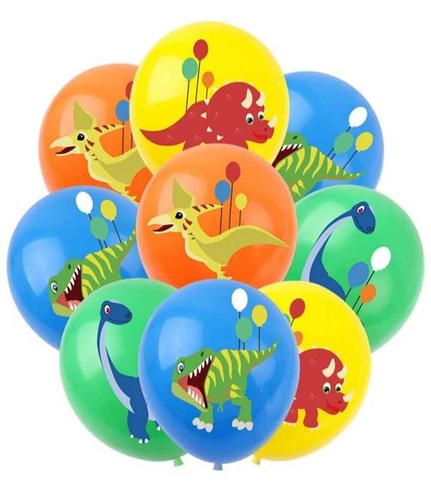 Conjunto 5 balões dinossauros