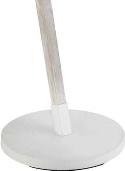 Uszkodzona Lampa podłogowa stojąca do salonu z dużym metalowym kloszem