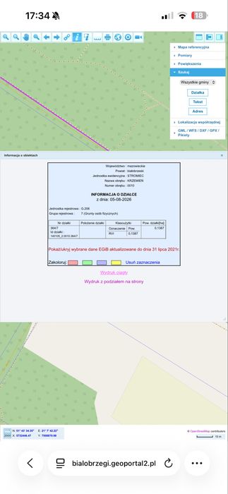 Działka Krzemień/ Biała Góra - Widok 4