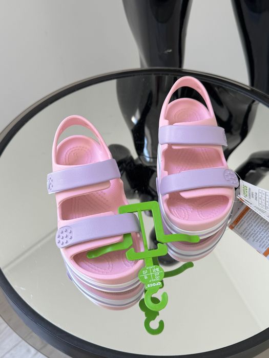 Детские босоножки кроксы Crocs C11 на липучках 28/29/30/31/32/33/34/35р