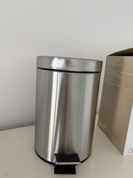 Caixote do lixo WC em aço inoxidável, NOVO