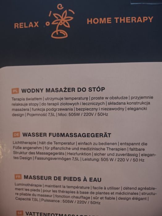 NOWY Masażer stóp MEDIVON wodny