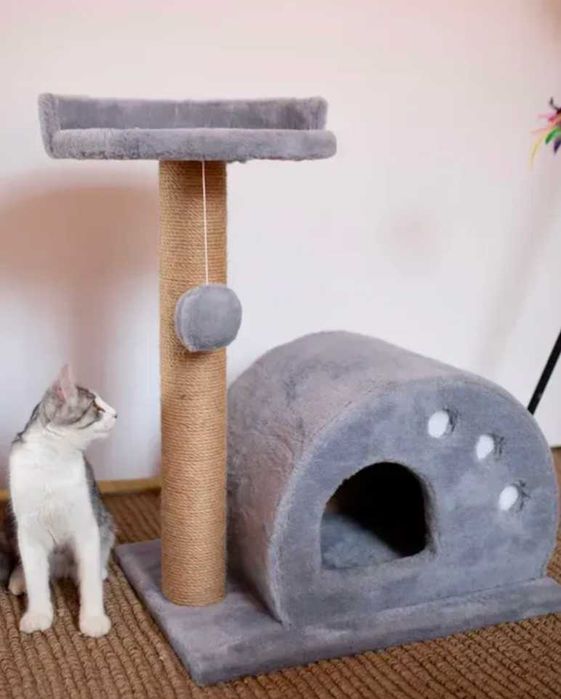 Будиночок для кота Равлик Міцна кігтеточка лежак Дряпка Когтеточка