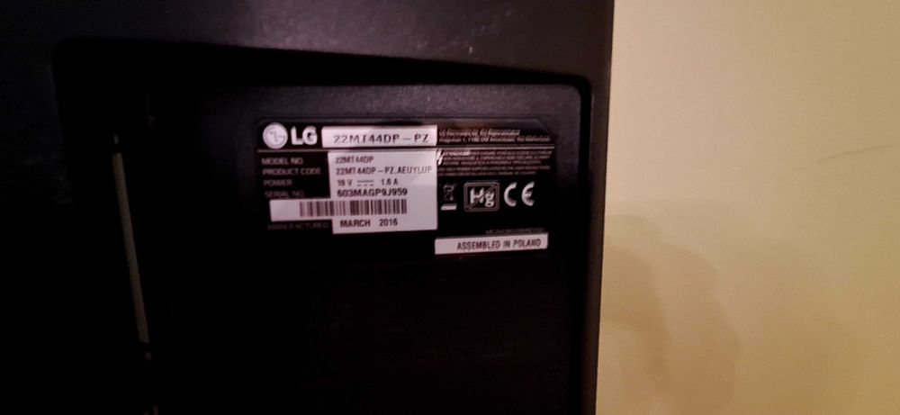 Monitor do komputera lub dekodera tv