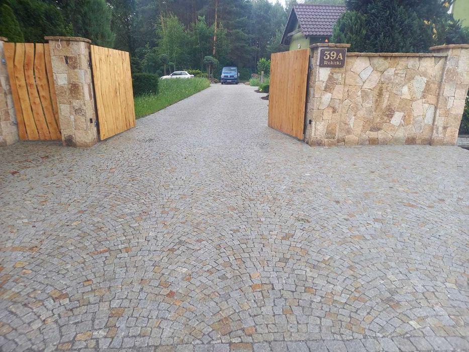 Kostka granitowa drobnoziarnista 4/6; 7/9; 9/11; 15/17 szaro - żółta