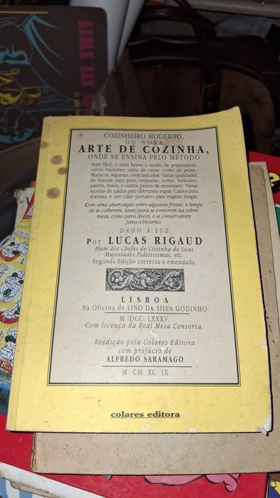 Arte de Cozinha cozinheiro moderno Lucas Rigaud