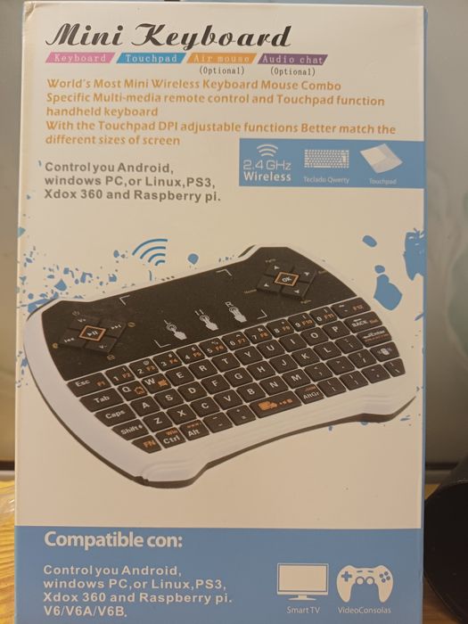 NOWA Mini Klawiatura Bezprzewodowa Smart TV PC Touchpad 2.4GHz