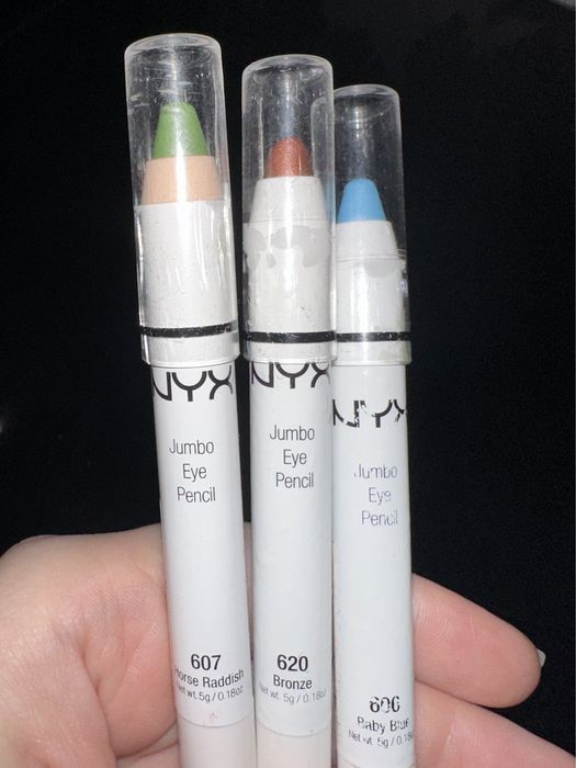NYX jumbo eye pencil каял тени карандаш для глаз Цена за 3шт