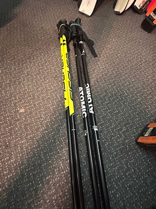 Nowe kije narciarskie- 105 cm, Fischer, Atomic/ Sklep-Serwis