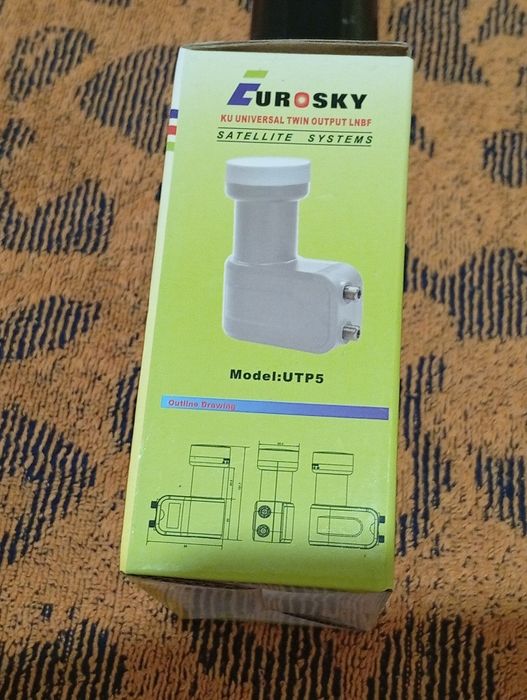 Конвертер Eurosky UTP-5 Twin 2TV Сспутниковый Универсальный линей конв