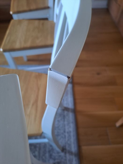 4 krzesła Piwonia II twarde siedzisko