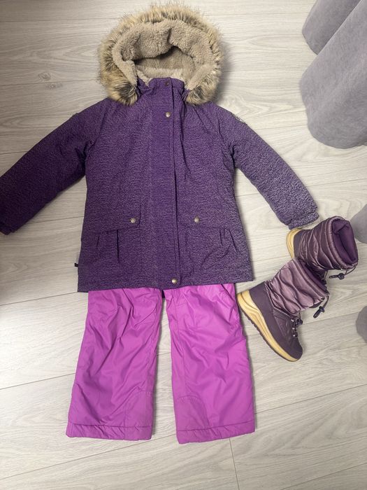 Lenne, зимовий костюм, сапожки Outventure, пальто Lenne, куртка Lenne