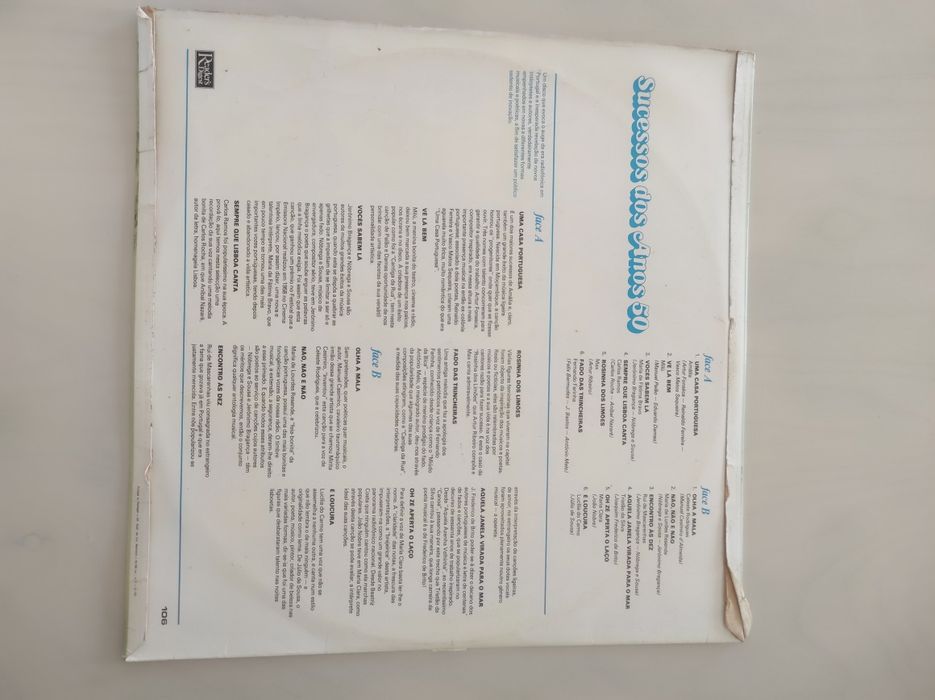 Disco Vinil Valentim Carvalho/Musica Portuguesa  AMÁLIA