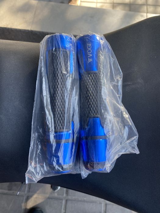 Гріпси керма на мотоцикол. Сині.