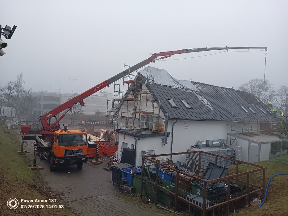 Dźwig Usługi dźwigowe - alternatywa Manitou, HDS, dekarski -  do 34m