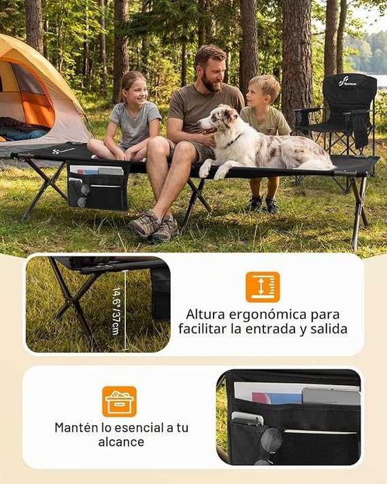 Sportneer Cama de campo dobrável