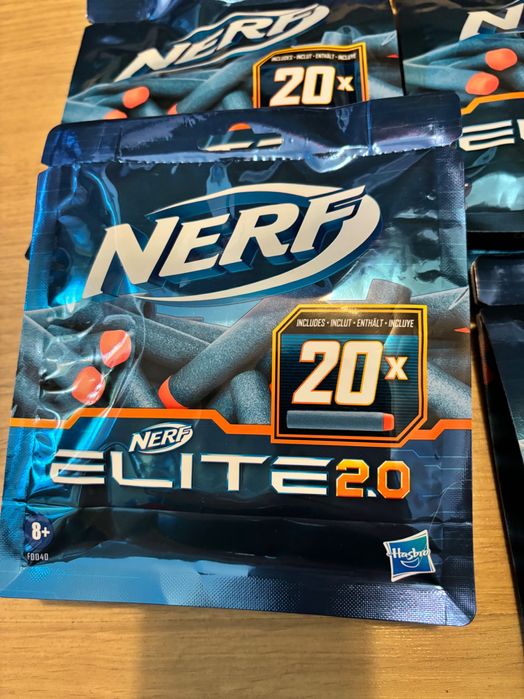 Nerf Elite 2.0 strzałki 20-pak , 4 opakowania, 80 sztuk, nowe