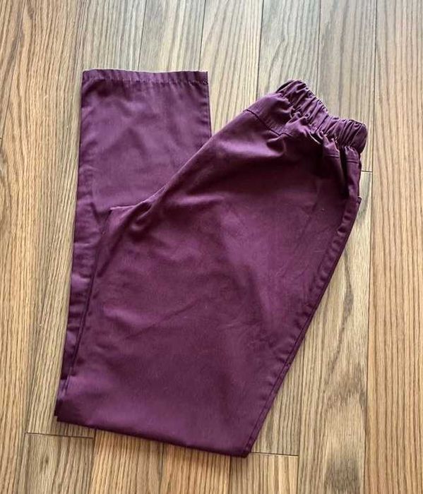 Spodnie medyczne fioletowe wysoki stan Uniformix 42