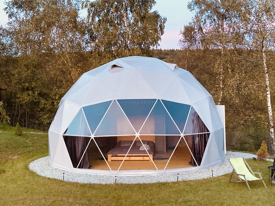Glamp, namiot sferyczny, 7 m, wersja Kanadyjska