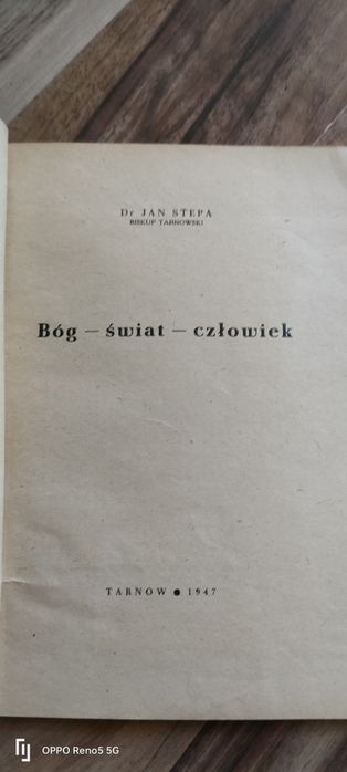 Bóg - Świat -Czlowiek 1947r