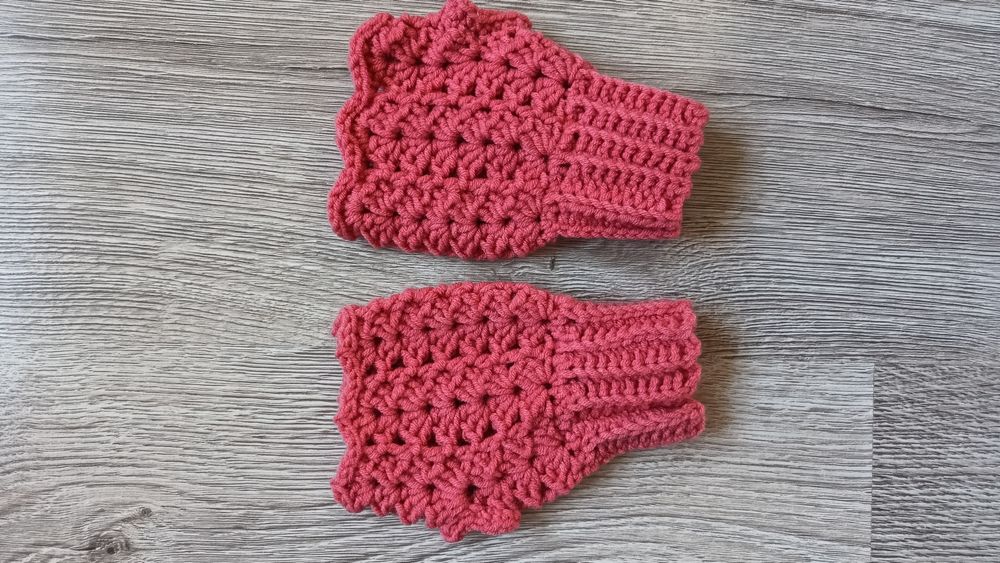 Rękawiczki bez palców dziewczęce 6-8 lat