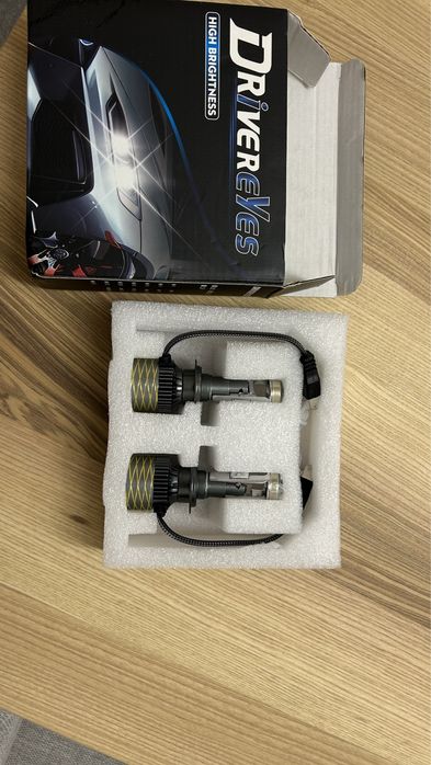 H7 Led лампа h7 світодіодна з лінзою лампочки