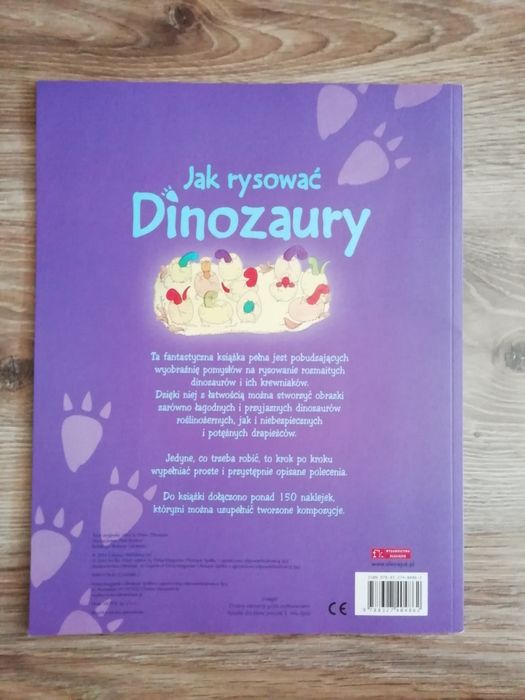 Jak rysować Dinozaury + 150 naklejek