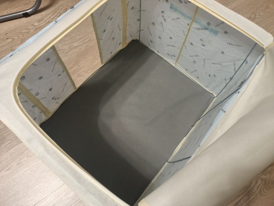 Великий органайзер для зберігання речей та ковдр — 66л, блакитний