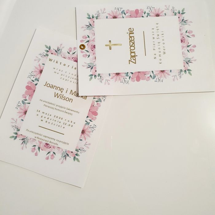 Zaproszenie na komunię