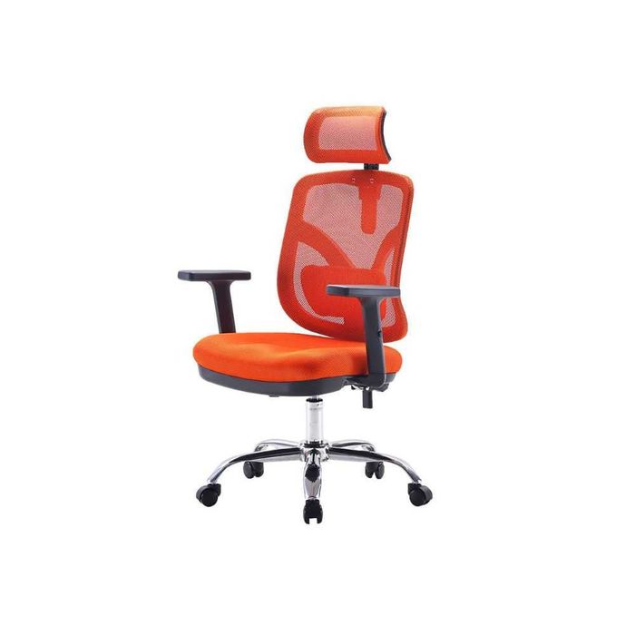 Fotel ergonomiczny ANGEL biurowy obrotowy jOkasta Pomarańczowa