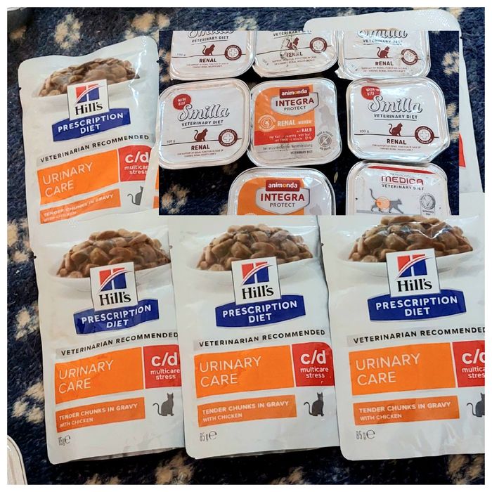 Распродажа остатков,Лечебный корм для.котов.Почки/Сердце.Уринари.Рена