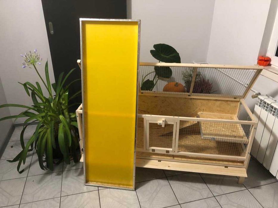 Klatka drewniana zagroda dla królika świnki morskiej, królika.