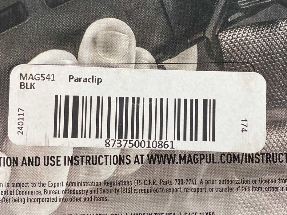 Антабка-кріплення Magpul Paraclip для ременя MS1/MS3. MAG541. Оригінал